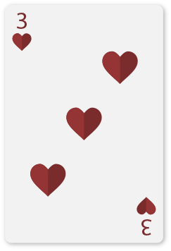 Three of Hearts