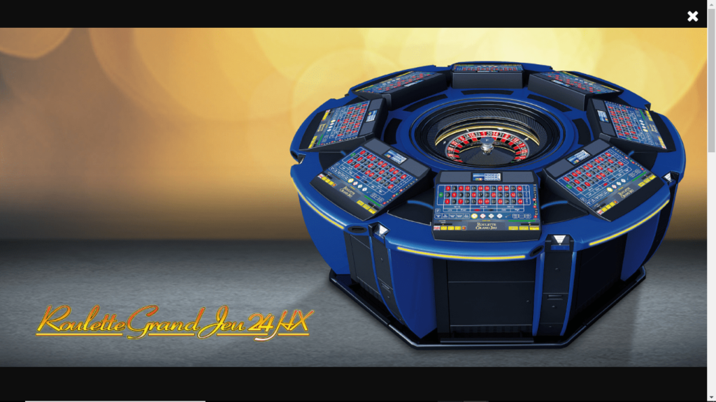 a picture of an automated roulette table