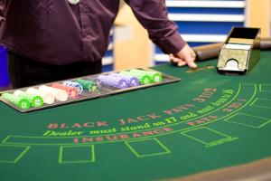 Blackjack table