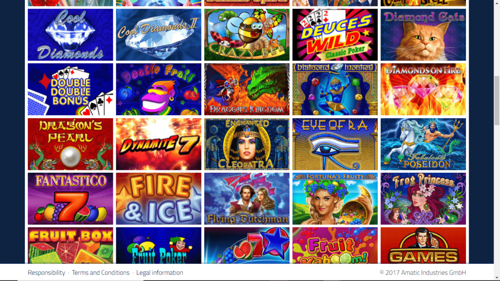 casino games made by Amatic