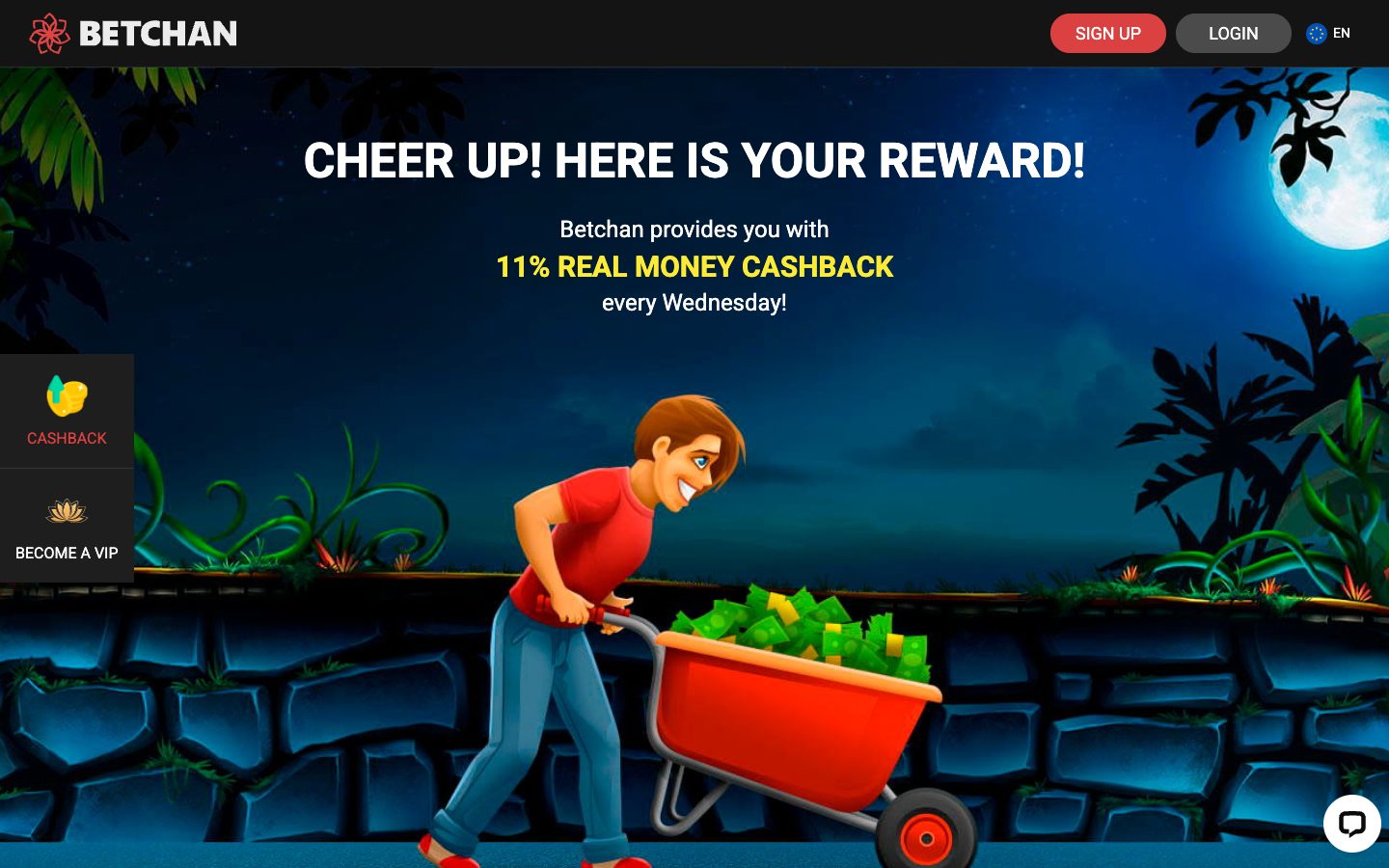BetChan Casino promotions page