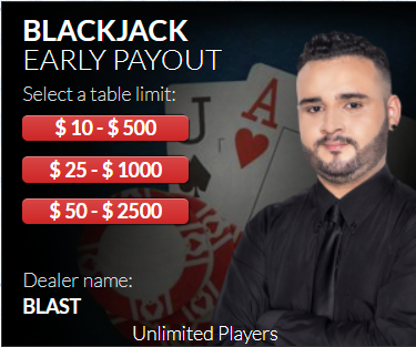 Blackjack with Early Payout