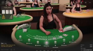 Blackjack table