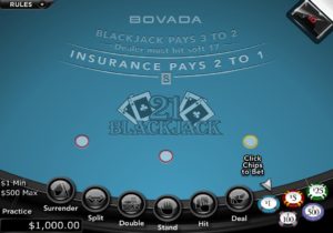 bovada blackjack