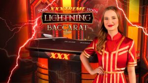 XXXtreme Lightning Baccarat table