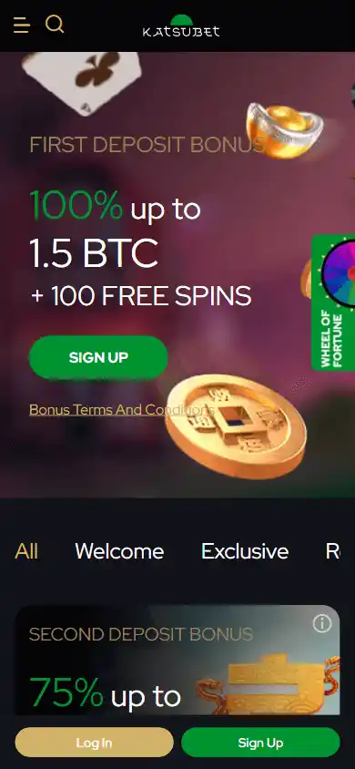 KatsuBet Casino promotions on mobile