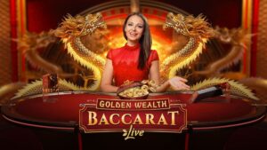 Golden Wealth Baccarat table