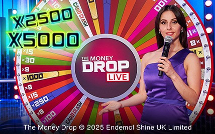 The Money Drop Live game table