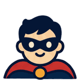 Caped Masked Hero